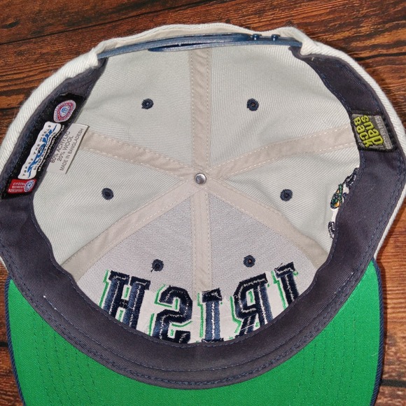 Notre Dame Fighting Irish Top of the World Embroidered Wool Blend Snap Back Gray - Picture 5 of 7